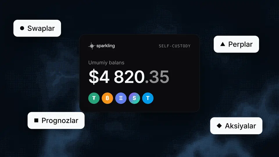 Sparkling: swaplar, perplar va bashorat bozorlari bitta self-custodial balansdan